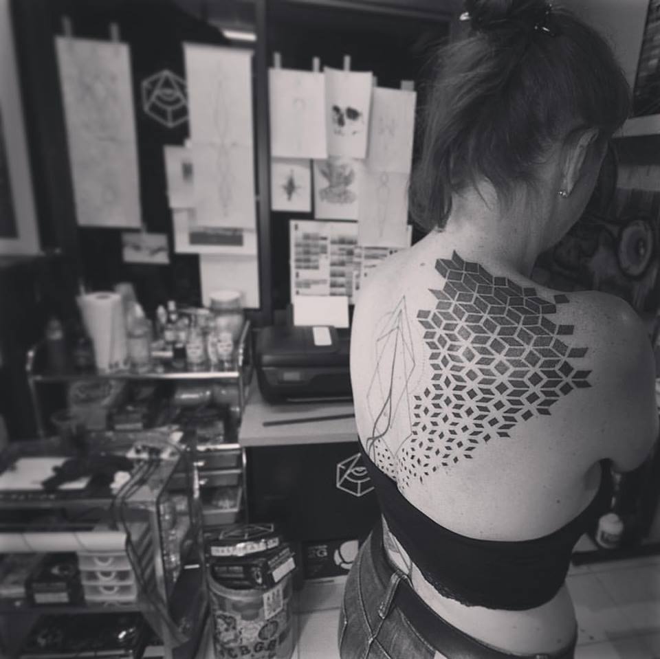 Rebirth 4, geometry tattoo